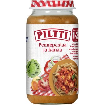 Piltti Taapero паста с курицей, 1-3 года 250 гр