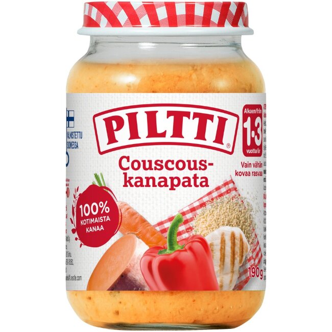 Детское питание PILTTI кускус с курицей 190 гр (с 12 мес) Детское питание PILTTI кускус с курицей 190 гр (с 12 мес)