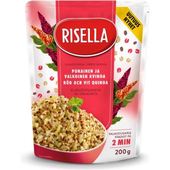 Готовая смесь красной и белой киноа Risella 200 гр