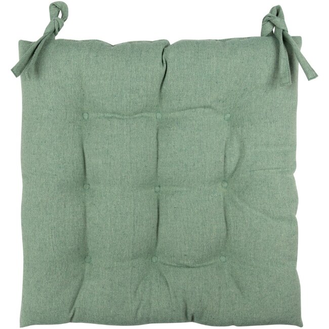 Подушка на сиденье House Every Day 40x40 см зеленая chambray