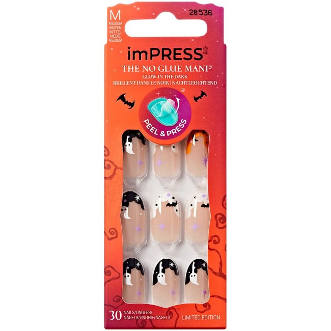 Накладные ногти Kiss imPress Halloween 2025 The Creeps 30 шт