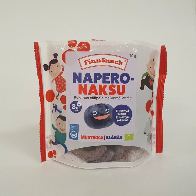 Перекус из ржаной муки с черникой NaperoNaksu 40 гр