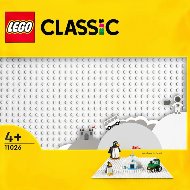 Конструктор LEGO® Classic белая строительная пластина 11026; набор для творчества для детей от 4 лет (1 деталь) Конструктор LEGO® Classic белая строительная пластина 11026; набор для творчества для детей от 4 лет (1 деталь)