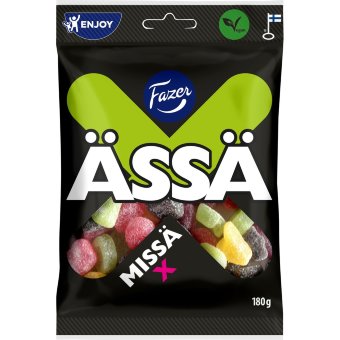 Жевательный мармелад с лакрицей Fazer Ässä Missä X 180 гр