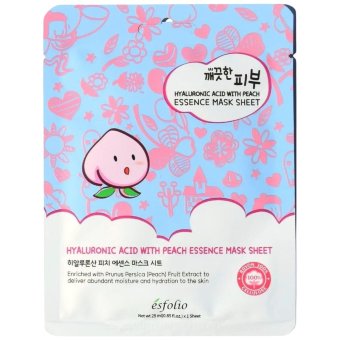 Тканевая маска Esfolio Pure Skin с гиалуроновой кислотой и персиком