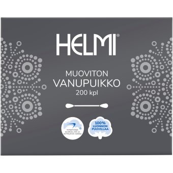 Ватные палочки без пластика Helmi 200 мл
