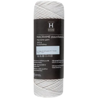Пряжа для рукоделия House lanka Macrame 200 гр off-white 97464