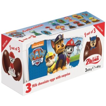Шоколадное яйцо с сюрпризом  PAW PATROL 3x20 гр