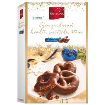 Пряные пряники Favorina с молочным шоколадом  500 гр
