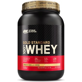 Протеиновый порошок Optimum Nutrition Gold Standard 100% WGS французская ваниль 900 гр