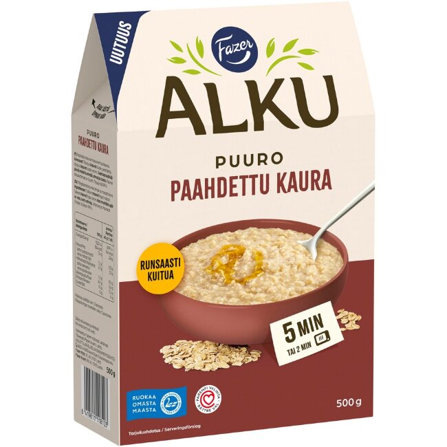 Овсяная каша с жареным овсом Fazer Alku 500 гр Овсяная каша с жареным овсом Fazer Alku 500 гр