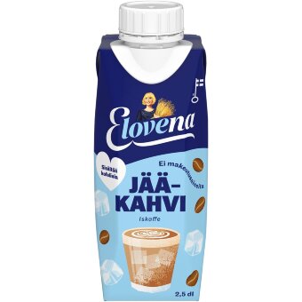 Кофейный напиток на овсяной основе Elovena 2,5 дл холодный кофе