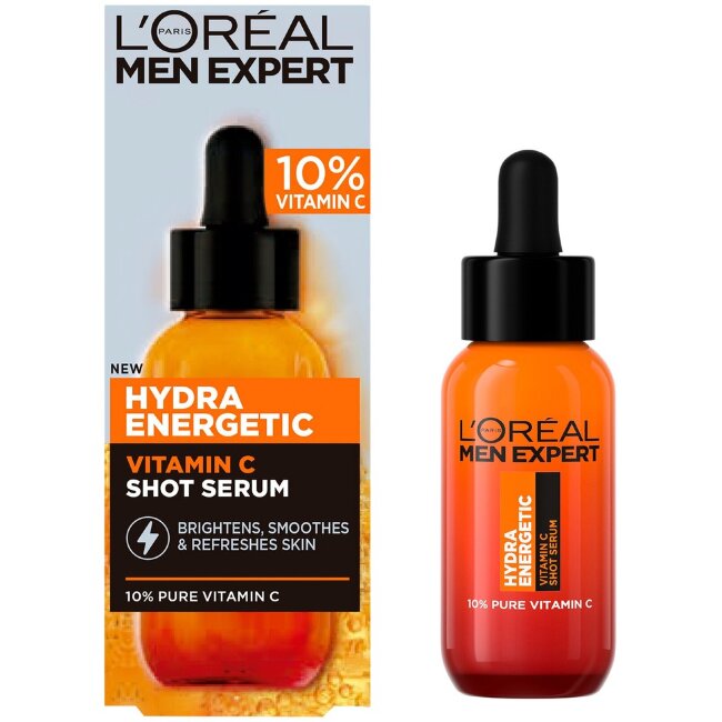 Сыворотка L'Oréal Paris Men Expert Hydra Energetic с витамином C 30 мл Сыворотка L'Oréal Paris Men Expert Hydra Energetic с витамином C 30 мл