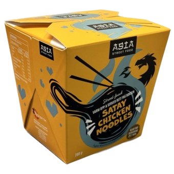 Готовое блюдо Satay с курицей и лапшой 280 гр