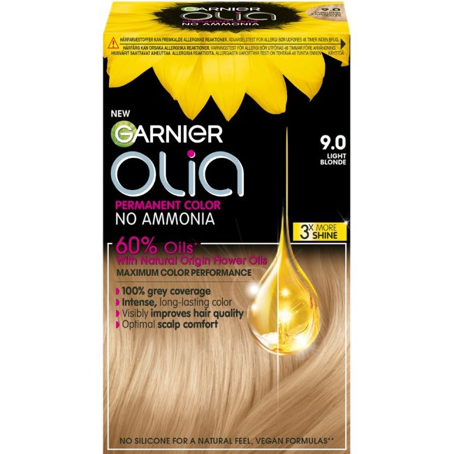 Краска для волос Garnier Olia 9.0 светлый блонд 174 мл