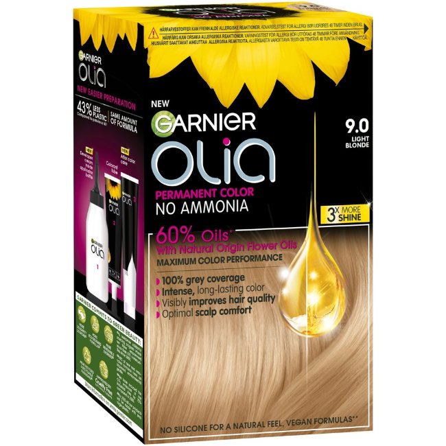 Краска для волос Garnier Olia 9.0 светлый блонд 174 мл