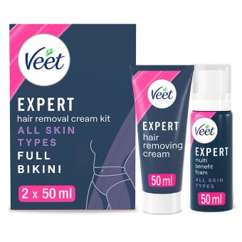 Набор для удаления волос в зоне бикини Veet Expert 2x50 мл