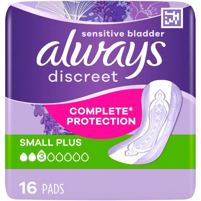 Прокладки при недержании Always Discreet Small Plus2 Pads 2,5/8 16 шт