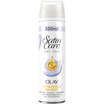 Гель для женского бритья с витамином Е Gillette Satin Care Olay для сухой кожи 200 мл