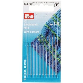 Набор штопальных игл Prym размеры 1-9 10 шт/упаковка
