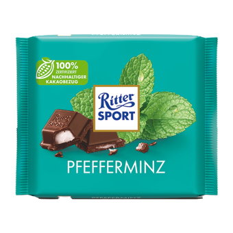Шоколад Ritter Sport (мята) 100 гр