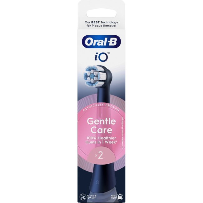 Сменные насадки Oral-B iO Gentle Care Black 2 шт Сменные насадки Oral-B iO Gentle Care Black 2 шт