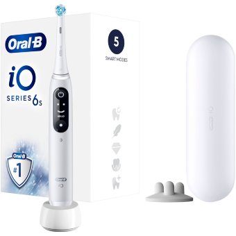 Электрическая зубная щётка Oral-B iO 6S White с технологией Braun